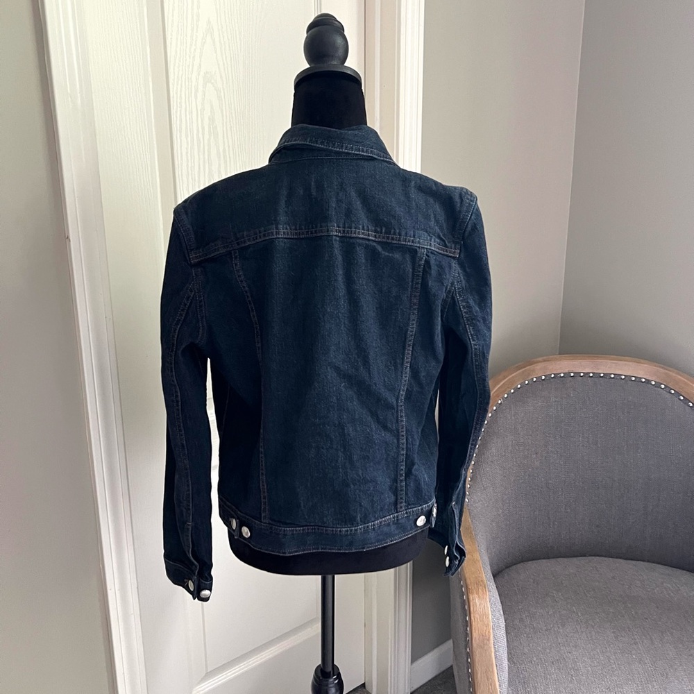 Chaps Blue Jean Jacket Timeless Design - Picture 2 of 5